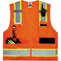 Tenacious Ergodyne 8248Z Type R Class 2 Two-Tone Surveyors Vest, Orange, EGO24069