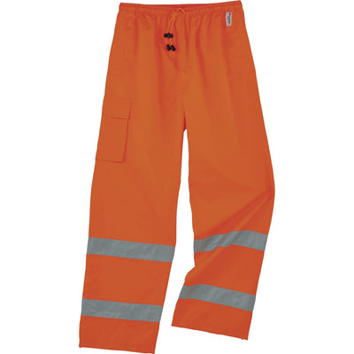 Tenacious Holdings Ergodyne 8915 Class E Rain Pants, Orange, EGO24414