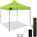 Tenacious Ergodyne 6000 Heavy-Duty Pop-Up Tent - 10ft x 10ft / 3m x 3m, Lime, EGO12900