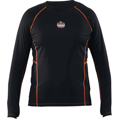 Tenacious Ergodyne 6435 Thermal Base Layer Long Sleeve Shirt, Black, Large, EGO40204