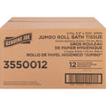 Genuine Joe Jumbo Jr Dispenser Bath Tissue Roll, White, 12 / Carton, GJO3550012