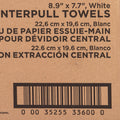 Genuine Joe Centerpull Towel Rolls, White, 6 / Carton, GJO33600