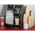 Genuine Joe Raised Siphole Hot Cup Lids, White, 50 / Pack, GJO19052