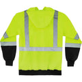 Tenacious Ergodyne Zip-Up Hi-Vis Hooded Sweatshirt, Black, EGO21849