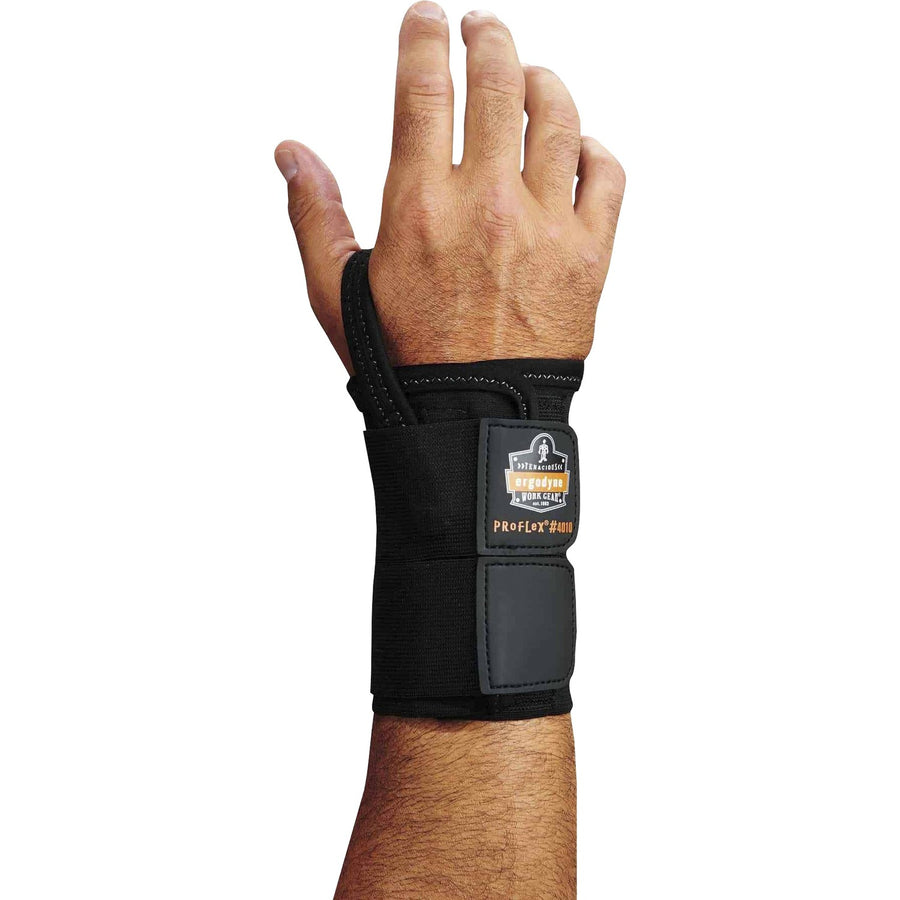 Ergodyne ProFlex 4010 Double Strap Wrist Support, Large (L), Black, Elastic, EGO70026