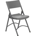 Dorel Cosco Zown Classic Commercial Resin Folding Chair, 4 / Carton, CSC60410SGY4E