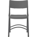Dorel Cosco Zown Classic Commercial Resin Folding Chair, 4 / Carton, CSC60410SGY4E