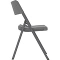 Dorel Cosco Zown Classic Commercial Resin Folding Chair, 4 / Carton, CSC60410SGY4E