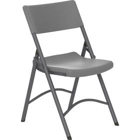 Dorel Cosco Zown Classic Commercial Resin Folding Chair, 4 / Carton, CSC60410SGY4E