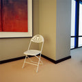 Dorel Zown Premium Fan Back Folding Chair, 8 / Carton, CSC60542WHT8E