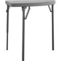 Dorel Zown Classic 24" Corner Blow Mold Fold Table, Gray, 2 / Carton, CSC60523SGY2E