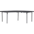 Dorel Zown Moon Commercial Blow Mold Folding Table, Gray, CSC60527SGY1E