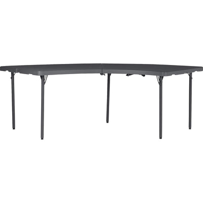 Dorel Zown Moon Commercial Blow Mold Folding Table, Gray, CSC60527SGY1E