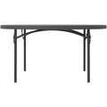 Dorel Zown Commercial Round Blow Mold Fold Table, Gray, CSC60535SGY1E