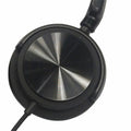 Compucessory Tangle-free Headset with Mic, Black, CCS15165