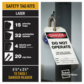 Avery UltraDuty Hazard Warning Tag Kit, White, 1 Pack, AVE62404