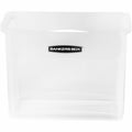 Fellowes Bankers Box Portable Open Desktop File Box with Side Handles, Clear, FEL0086401