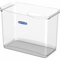Fellowes Bankers Box Portable Open Desktop File Box with Side Handles, Clear, FEL0086401