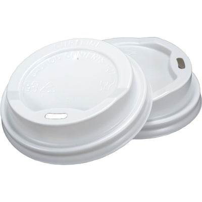 RDI-USA RDI Oval Slot Cup Lids, White, 1000 / Carton, CFPLIDRIP9WHT