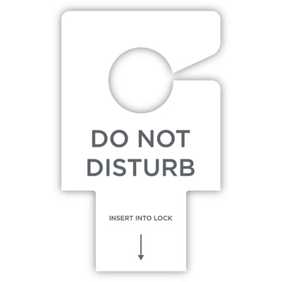 RDI-USA RDI Electric Lock Do-Not-Disturb Sign, White, 100 / Carton, CFPDNDELGEN100