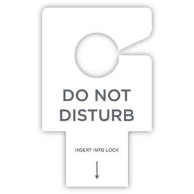 RDI-USA RDI Electric Lock Do-Not-Disturb Sign, White, 100 / Carton, CFPDNDELGEN100