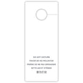 RDI-USA RDI Do-Not-Disturb Hang Sign, White, 100 / Carton, CFPDNDGEN100