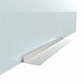U Magnetic Glass Dry-Erase Board, 96" X 47", White Frosted Surface, Frameless, UBR4148U0001