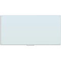 U Magnetic Glass Dry-Erase Board, 96" X 47", White Frosted Surface, Frameless, UBR4148U0001