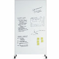 U Double Sided Magnetic Glass Dry-Erase Mobile Floor Easel, UBR4777U0001
