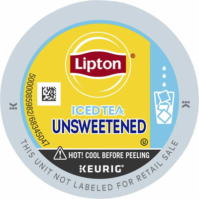Keurig Dr Pepper . Lipton Unsweetned Iced Black Tea K-Cup, 24 / Box, GMT0543