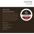 Keurig Dr Pepper . Peet's Coffee K-Cup Major Dickason's Blend Coffee, 22 / Box, GMT2403