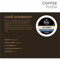 Keurig Dr Pepper . Peet's Coffee K-Cup Cafe Domingo Coffee, 22 / Box, GMT2404