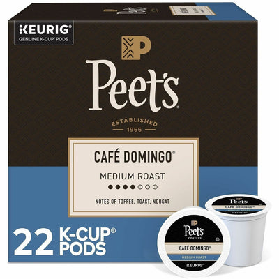 Keurig Dr Pepper . Peet's Coffee K-Cup Cafe Domingo Coffee, 22 / Box, GMT2404