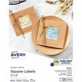 Avery Printable Square Labels, 2" x 2", White, 120 Labels (22565), 120 / Pack, AVE22565