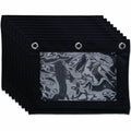 Business Source Binder Pencil Pouch, Black, 6 / Bag, BSN18303
