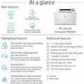 HP LaserJet Enterprise M406dn Desktop Laser Printer - Monochrome, HEW3PZ15A