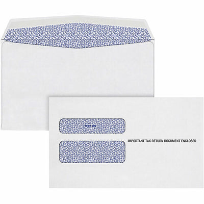 TOPS W-2 Continuous Tax Envelope, White, 24 / Pack, TOP2219C