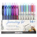 Zebra Pen Zebra SARASA Clip Pen/MIDLINER Marker Journaling Set, 14 / Pack, ZEB10014
