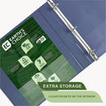 Samsill Earth's Choice Plant-Based View Durable 1 Inch 3 Ring Binders - Assortment 4 Pack, Riose, 8 1/2" Width x 11" Length, SAMMP46939