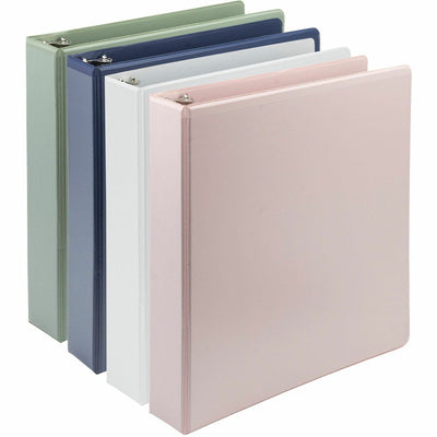 Samsill Earth's Choice Plant-Based View Durable 1.5 Inch 3 Ring Binders - Assortment 4 Pack, Riose, 8 1/2" Width x 11" Length, SAMMP46959