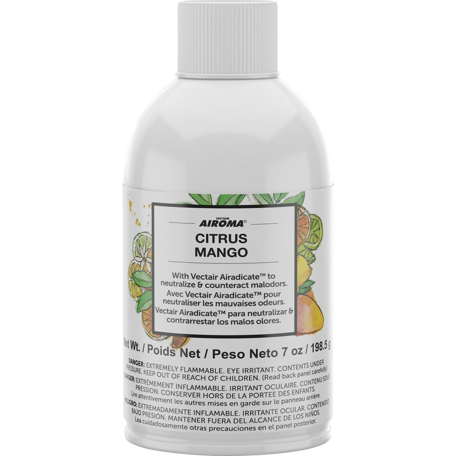 Vectair Systems Airoma Dispenser Fragrance Refill, 2.6" x 5.6", Odor Neutralizer, 12 / Carton, VTSAIRCIT