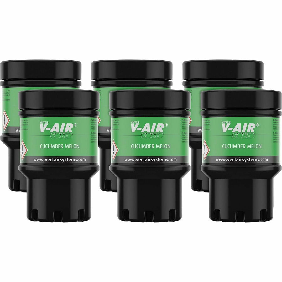 Vectair Systems V-Air MVP Dispenser Fragrance Refill, 2.7" x 4.4", Odor Neutralizer, 6 / Carton, VTSSOLIDMEL