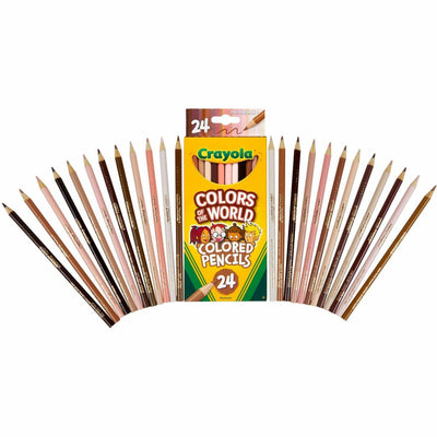 Crayola Colors of the World Colored Pencil, 24 / Pack, CYO684607