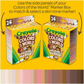 Crayola Colors Of The World Marker, 24 / Pack, CYO587802