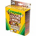 Crayola Colors Of The World Marker, 24 / Pack, CYO587802