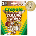 Crayola Colors Of The World Marker, 24 / Pack, CYO587802