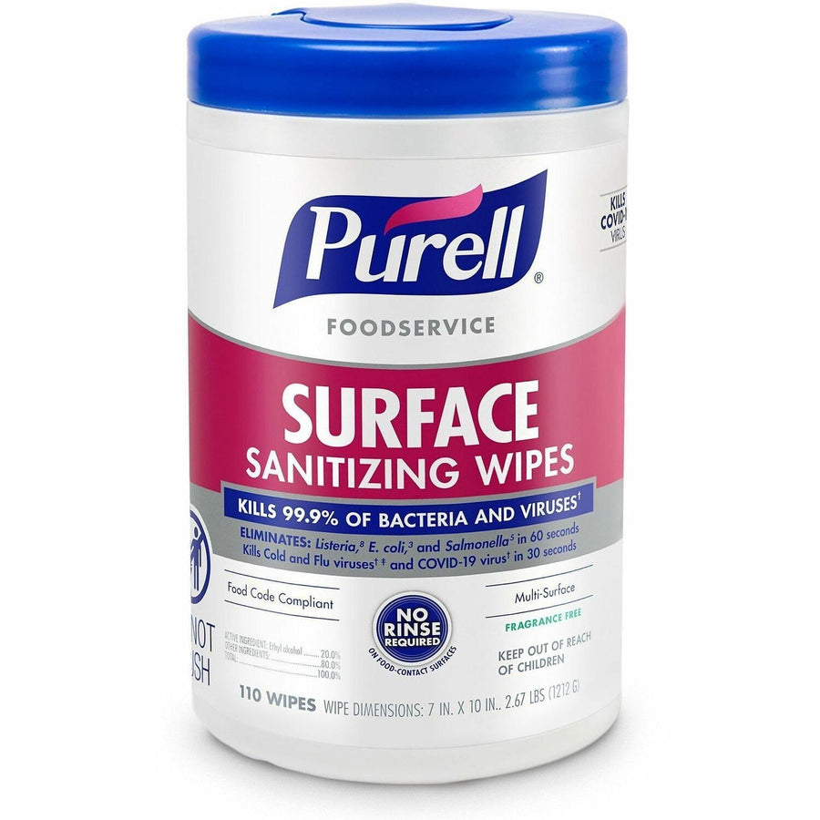 PURELL® Foodservice Surface Sanitizing Wipes, GOJ934106