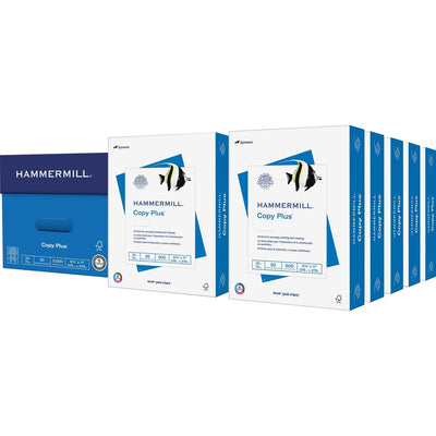 International Paper Company Hammermill Copy Plus Paper - White, 8 1/2" x 11", 10 / Carton, HAM105007CT
