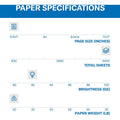 International Paper Company Hammermill Copy Plus Paper - White, 8 1/2" x 11", 10 / Carton, HAM105007CT