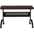 Safco Flip-N-Go Rectangular Training Table, SAFLF2448TSLDCM